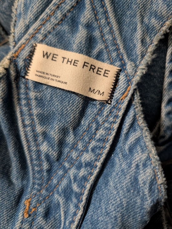 We The Free Barrel Denim Overalls By Free People, Size M, nwot. - Picture 4 of 7